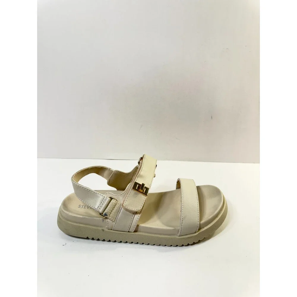 Steve Madden Youths Mona Ivory Straps US 2 Youths